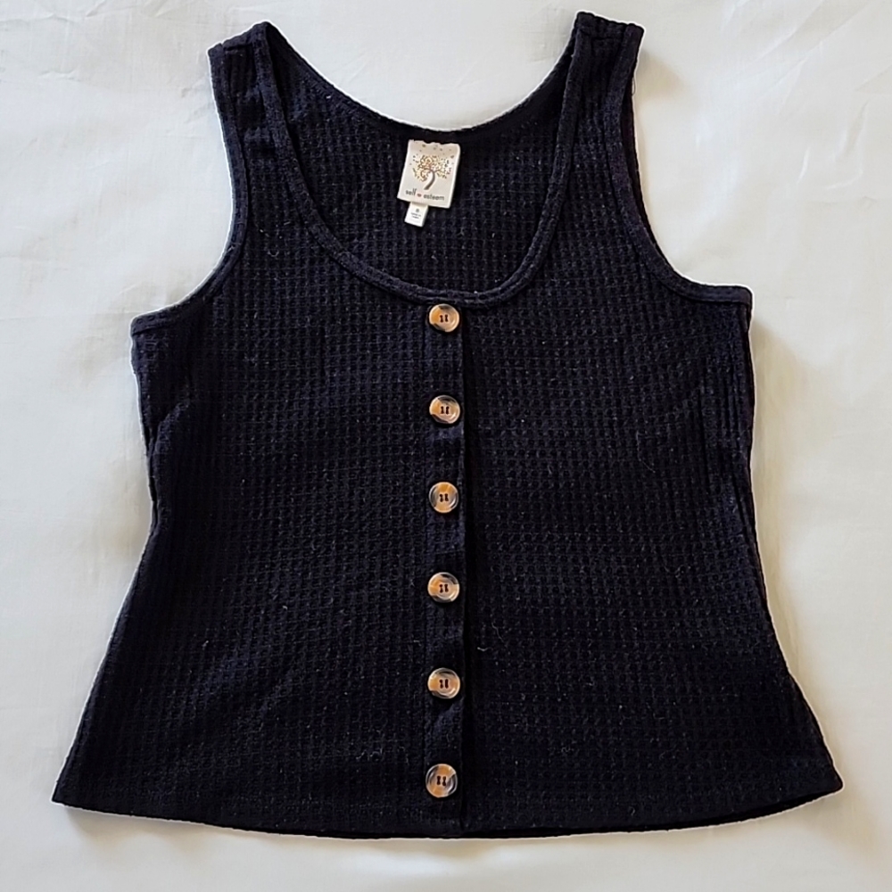 ✨️ Black Waffle Top ✨️